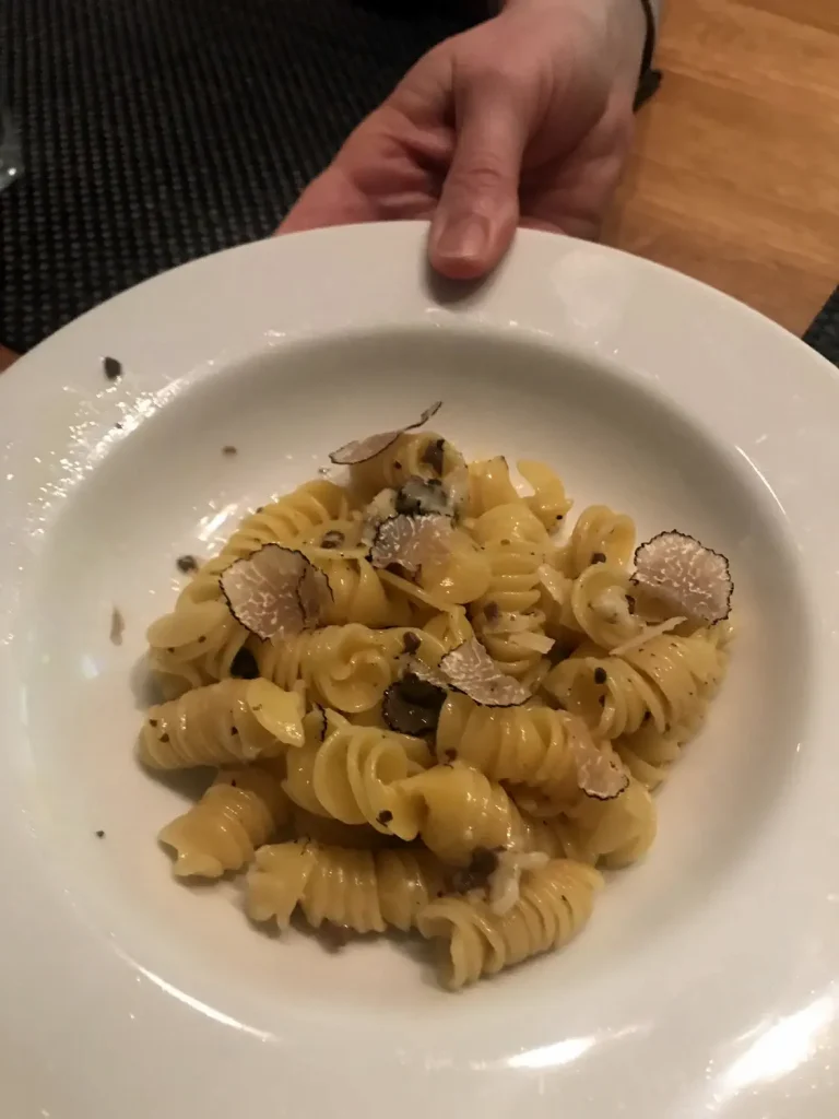 Fresh pasta, butter and a few shavings of truffle. Peter Scott