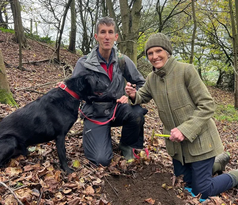 Mary Berry truffle hunting with us.